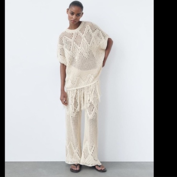 Zara open knit tunic and pant set - Picture 5 of 5